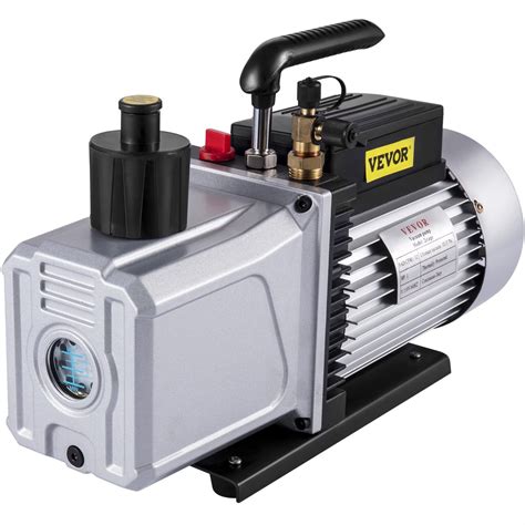 VEVOR Vacuum pump 12CFM 1 HP Two Stage Air Conditioning Vacuum Pump 110V 0.2PA Ultimate Vacuum ...