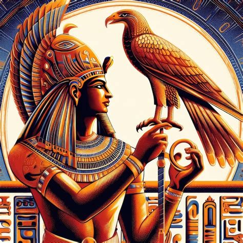 Premium Photo | Amon Ra Egyptian mythology illustration