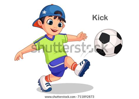 Kick Ball Cartoon Photos, Images and Pictures