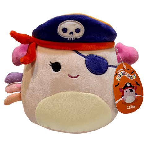 Squishmallows Official Kellytoys Plush 8" Cailey The Pirate Crab 2023 HALLOWEEN Super Soft ...