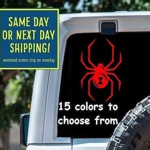 BLACK WIDOW Car Window STICKER Decal Black Widow MacBook - Etsy