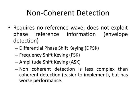 Coherent and Non-coherent detection of ASK, FSK AND QASK