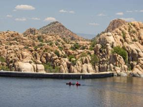 Prescott AZ Watson Lake Hiking Loop: Granite Dells, Coves & Waterfall