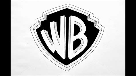 How to Draw Warner Bros. logo / Как нарисовать лого WB / DA - YouTube