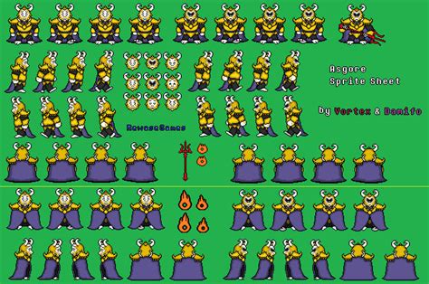 Undertale Asgore Sprite Sheet by TheDimaX on DeviantArt