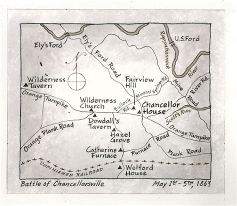 Map | Battle of Chancellorsville | Civil War | Online Exhibit | Pritzker Military Museum ...