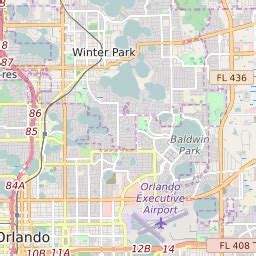 Central Florida Orlando Zip Code Map