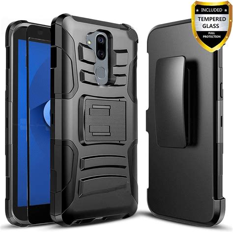 Revvl 2 Plus (T-Mobile) Phone Case, Dual Layers [Combo Holster] And ...