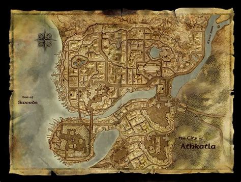 athkatla Fantasy City, Fantasy Map, Plan Ville, Dungeons And Dragons 5e, Town Map, Forgotten ...