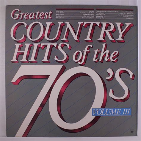 Amazon.com: greatest country hits of the 70s vol 3: CDs & Vinyl