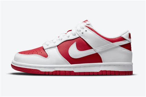 Nike Dunk Low Championship Red DD1391-600 Release Date Info | SneakerFiles