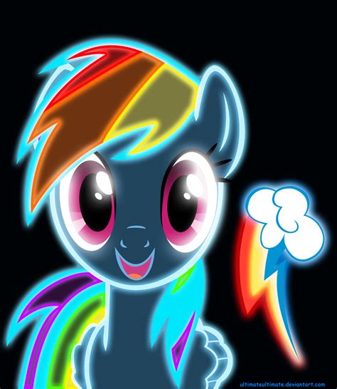 Rainbow Dash Neon Wallpaper - WallpaperSafari