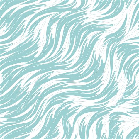 Seamless vector pattern of blue waves on a white background. Sea print in pastel colors. Flow of ...