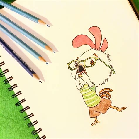 Chicken Little Drawing at PaintingValley.com | Explore collection of ...