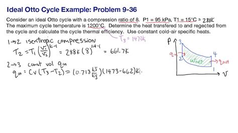 Example: solving an ideal Otto cycle - YouTube