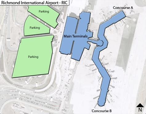 Richmond RIC Airport Terminal Map