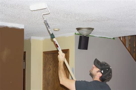 How To Paint Over A Popcorn Ceiling Yourself