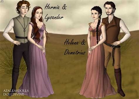 Hermia-Lysander and Helena-Demetrius by moh0802 on DeviantArt