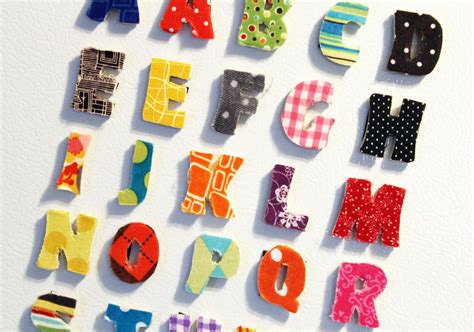 Pretty Posy: {Make: Magnetic Alphabet} | Crafts, Handmade gifts, Alphabet magnets