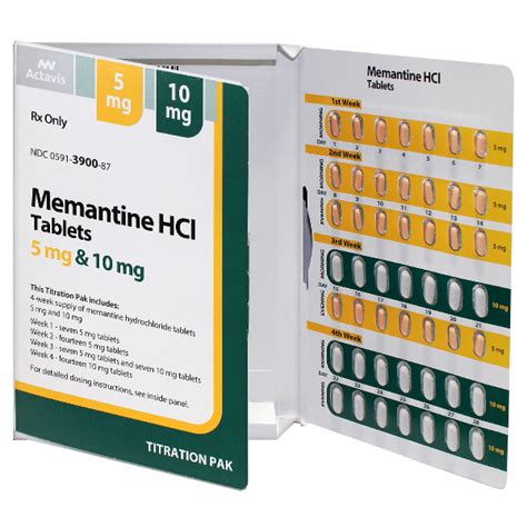 MEMANTINE HCL 5MG 28 10MG 21 - RX Products