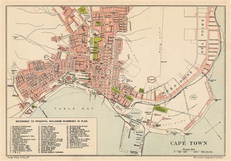 Cape Town Map Old Map of Cape Town Print Fine Reproduction | Etsy