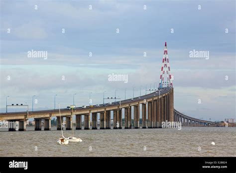 France, Loire Atlantique, Saint Nazaire, bridge of Saint Nazaire Stock ...