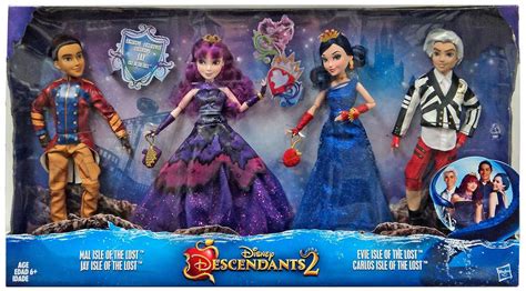 Dolls Evie Disney Descendants 2 Dolls Isle of the Lost 4 Pack Mal Jay ...