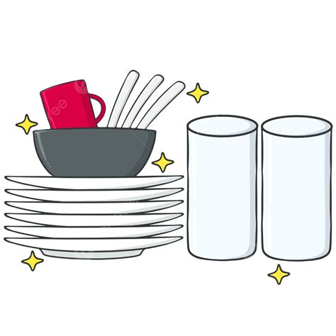 Clean Dishes Clipart