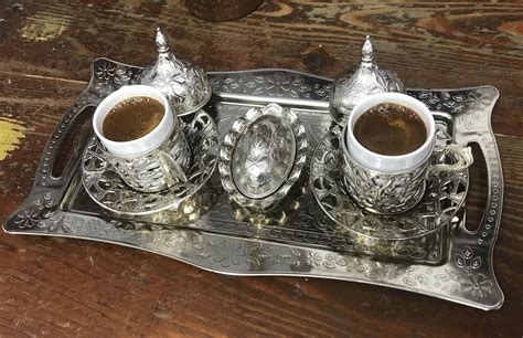 Turkish Coffee Cups, Coffee Cup Set, Cupping Set, Art Deco, Tableware ...