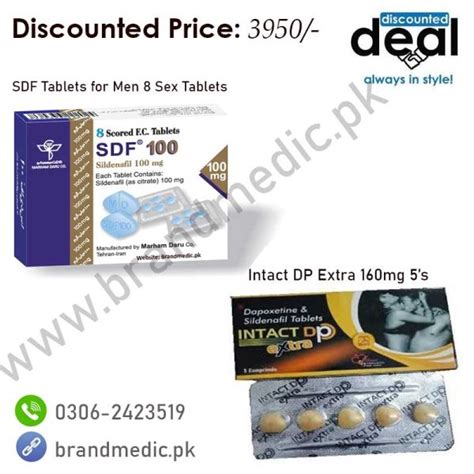 SDF Tablets 100mg 8's- Intact Dp Extra 160mg 5's » Experience a new era of healthcare ...