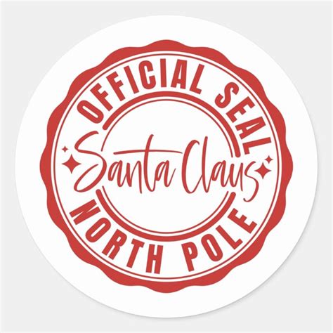 Santa Claus Official Seal | Zazzle.com