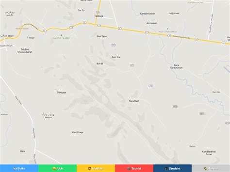 Sulaymaniyah Neighborhood Map