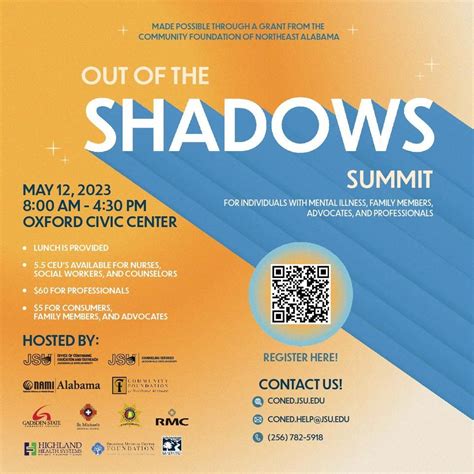 5th Annual Out of the Shadows Summit, Oxford Civic Center, 12 May 2023 ...