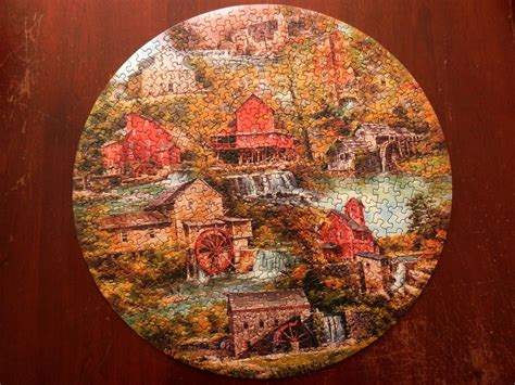 1972 SPRINGBOK CIRCULAR Puzzle GRIST MILLS by ASTERIO PASCOLINI Complete in Box | Springbok ...