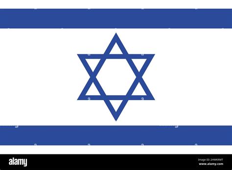 Israel flag. Isolated national flag of Israel. Horizontal design ...