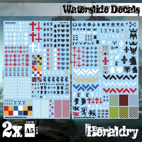 Waterslide Decals - Heraldry - Airbrushshop Danmark