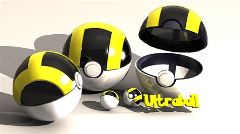 Pokeball Ultra Ball 3D Model in Other 3DExport