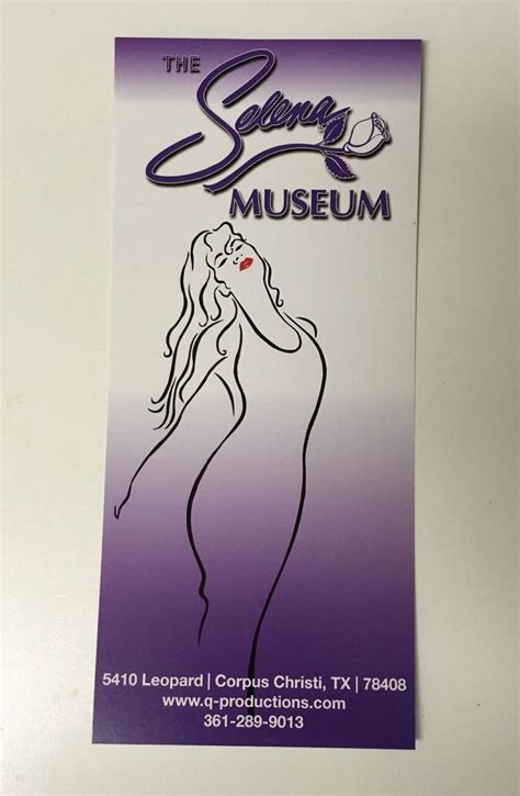 Rare Selena Quintanilla 'The Selena Museum' Visitors card OOP 9" mint | #1875585200