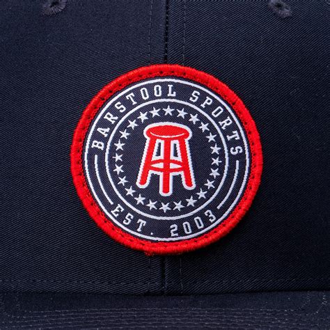 Barstool Sports Mesh Patch Hat (Navy)-Barstool Sports Clothing & Merch