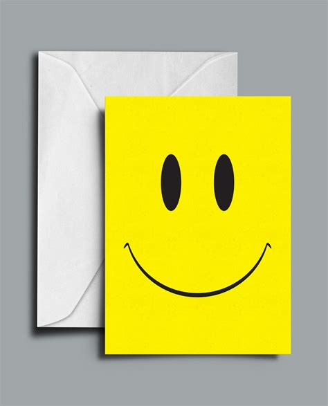 Smiley Face Greeting Card - Whitelabel