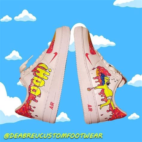 The Simpsons Air Force 1 Custom - Daniel Customs