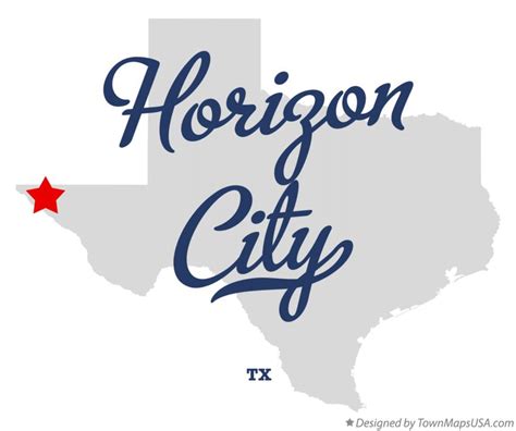 Map of Horizon City, TX, Texas