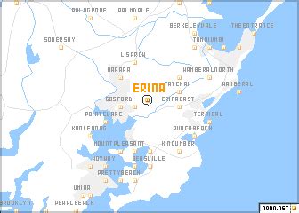 Erina (Australia) map - nona.net