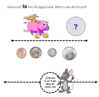 MONEY - Piggy Bank by Go Interactive Math | Teachers Pay Teachers