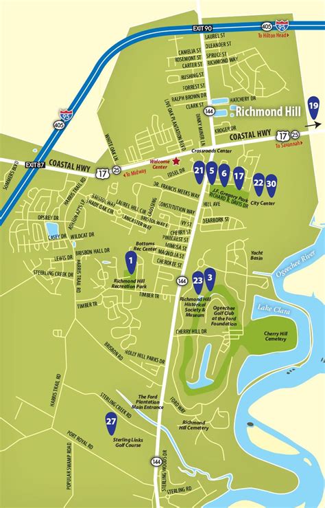 Area Maps | Richmond Hill, GA - Official Website