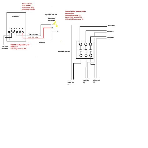 4 Pole Contactor Wiring Diagram Lights