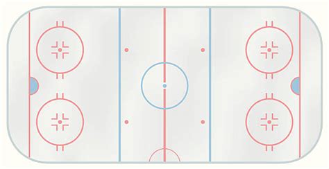 Hockey Rink Lines stock vectors - iStock