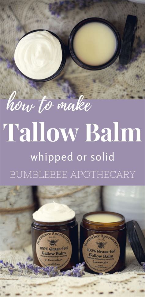 How to Make Tallow Balm | Recipe | Skin care recipes, The balm, Tallow