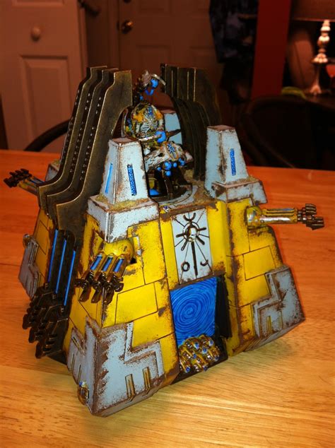 Dark Future Games: Necron Monolith Conversion Painted! The Yellow Crons Strike Again!