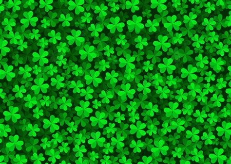 Green Color Shamrock Seamless Pattern Background, Green, Natural, Floral Background Image And ...